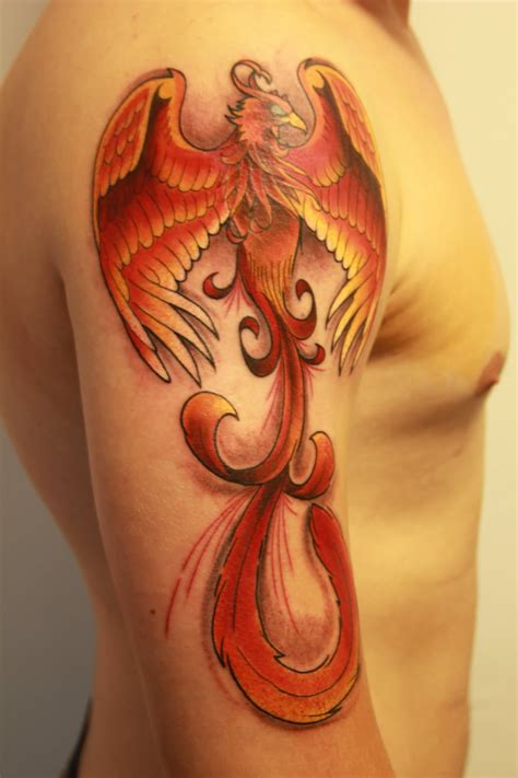 This is so because the bird is intimately linked with the sun and the element of fire. . Phoenix bird tattoo sleeve